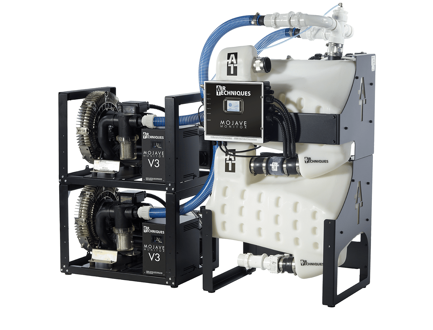 Air Techniques Mojave Monitor 2V3M dual-pump system with MT10-M tank and controller