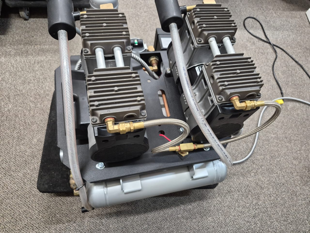 Midmark PowerAir P52 dual-compressor assembly and air tank