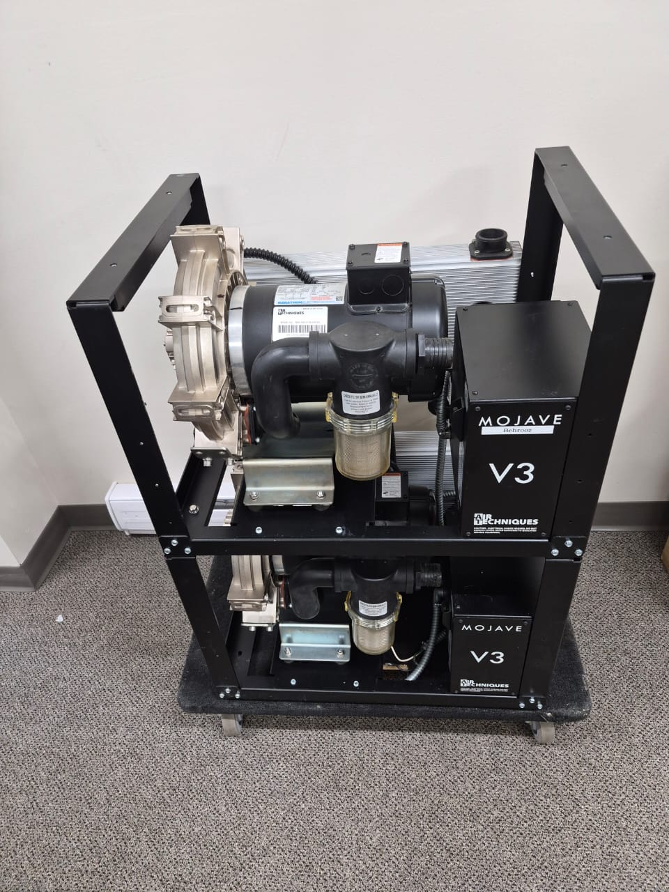 Pre-owned Air Techniques Mojave V3 dry vacuum pumps front view